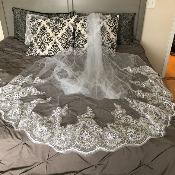 Cathedral veil white - Picture 4 of 7